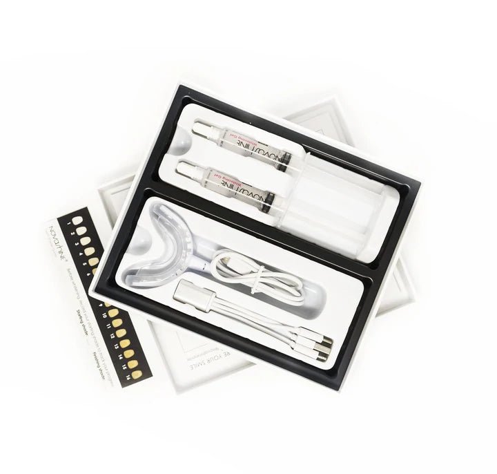 Novashine Teeth Whitening Kit with LED Light Mouthpiece